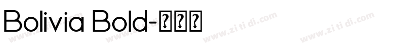 Bolivia Bold字体转换